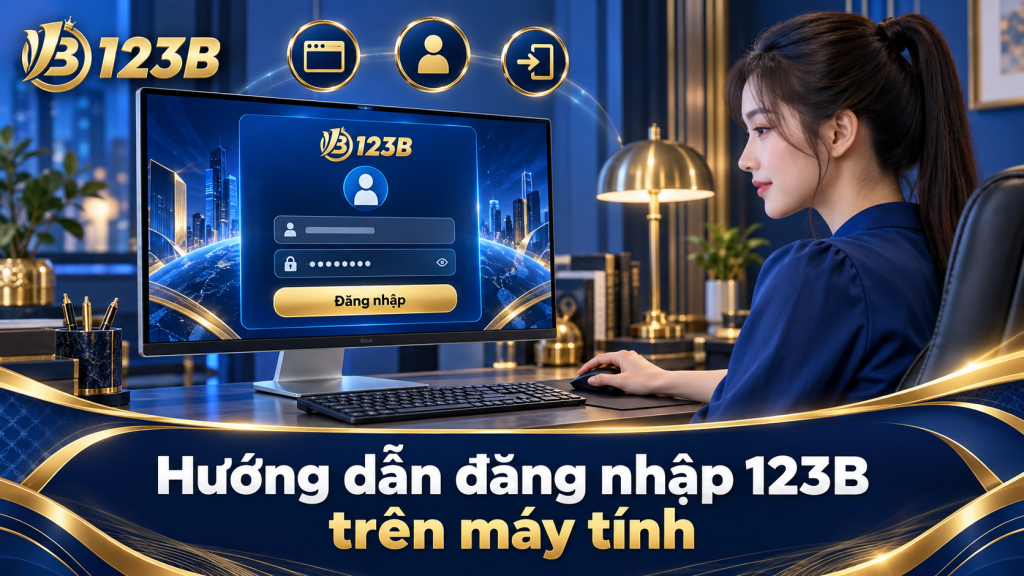 Hướng dẫn đăng nhập 123B trên máy tính